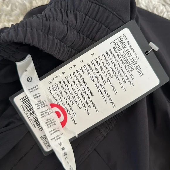 Lululemon Special edition Hotty Hot HR skirt* Long graphic - Picture 6 of 6